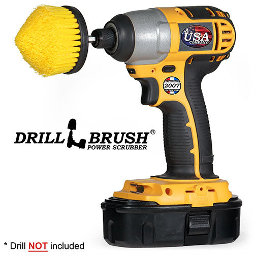 Yellow Corner Brush – Medium Bristles – Cone Shaped – Bathroom Cleaning | C-S-Y-QC-DB Fashion