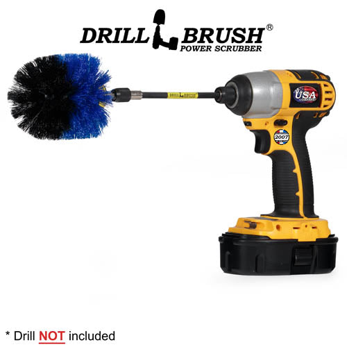 Original Blue Brush & 5in Ext. – Medium Bristles – Bullet Shaped – Pool & Marine | O-S-B-5X-QC-DB Online now