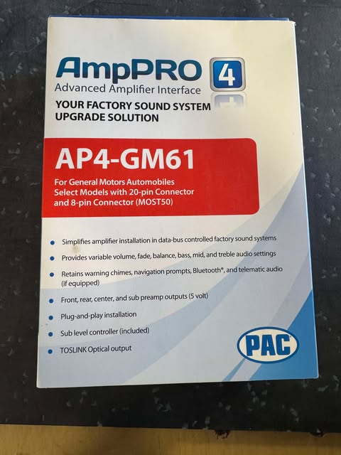 (B-STOCK) PAC AmpPRO AP4-GM61 Aftermarket Amplifier Interface Supply