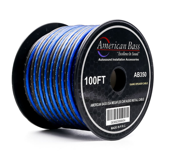 American Bass 10 GAUGE MEGAFLEX SPEAKER WIRE 100FT SPOOL Discount