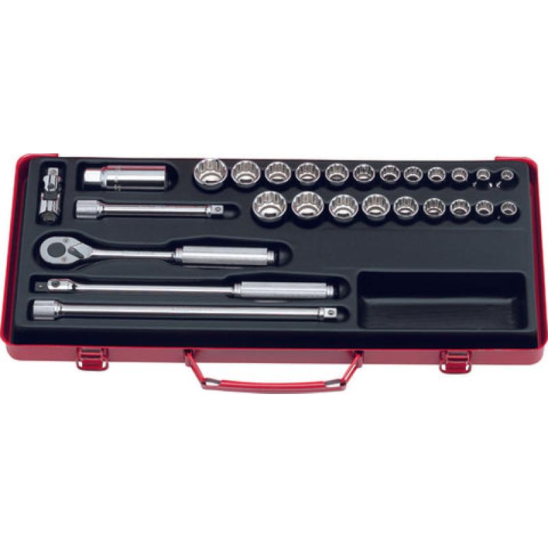 Ko-Ken 3206A 3/8 Sq. Dr. Socket set 6, 12 point 17 pieces Online Hot Sale