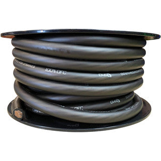 Down4sound 50ft 1/0 OFC Tinned Wire BLACK Online Sale