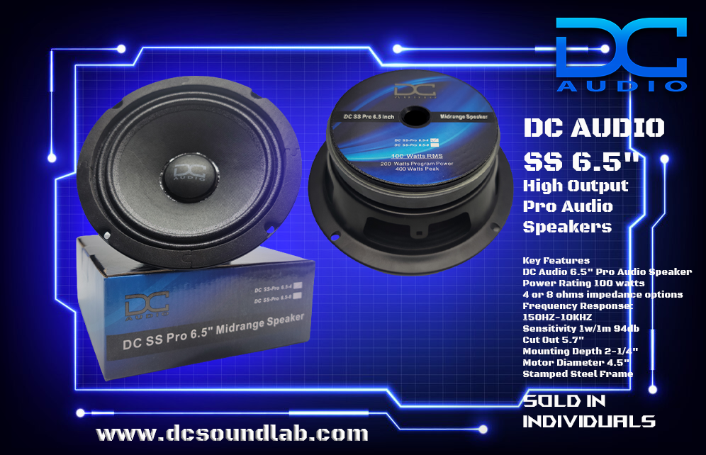 DC Audio SS 6.5″ Full Range Pro Audio on Sale