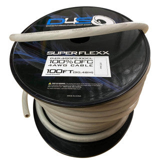 Down4Sound 100 ft 4ga Tinned OFC Wire CLEAR Hot on Sale