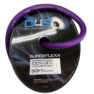 Down4sound 1/0 OFC Tinned Wire PURPLE- BY THE FOOT on Sale