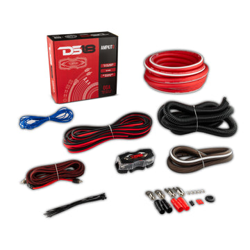 DS18 AMPKIT0 0-GA Amplifier Installation Kit -Red Online Sale