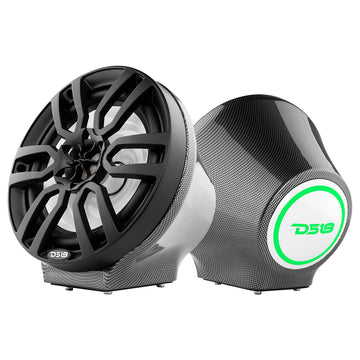 DS18 EN-JS8 8″ Universal Flat Mount Kick Panel Speaker Pod Jet ski, Jeeps, Motorcycles RGB LED Lights- 1 Pair No Speaker or Grills Fashion