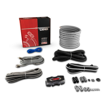 DS18 AMPKIT0/SLV 0-GA Amplifier Installation Kit -Silver Hot on Sale
