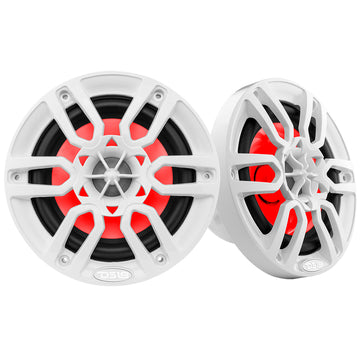 DS18 HYDRO NXL-6/WH 6.5″ 2-Way Marine Water Resistant Speakers with Integrated RGB LED Lights 300 Watts – White Hot on Sale