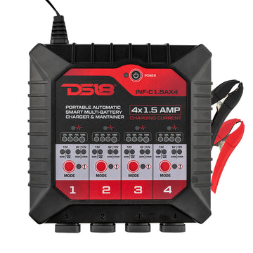 DS18 INF-C1.5AX4 4 X 1.5 AMP Automatic Smart Lithium and AGM Battery Charger and Maintainer Supply
