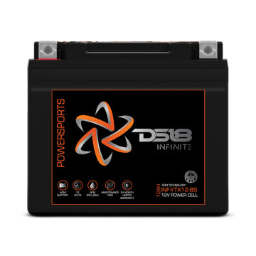 DS18 INF-YTX12-BS INFINITE 450 Watts 12 AH AGM Power Cell For Power Sports Discount