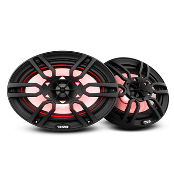 DS18 NXL-69/BK HYDRO 6X9″ 2-Way Marine Speakers with Integrated RGB LED Lights 375 Watts Black Online