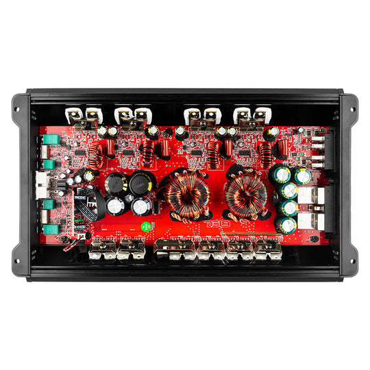 DS18 ZR1600.4D ZR Class D 4-Channel Stereo Full Range Car Audio Amplifier 4 x 400 @ 4 Ohms Watts RMS Supply