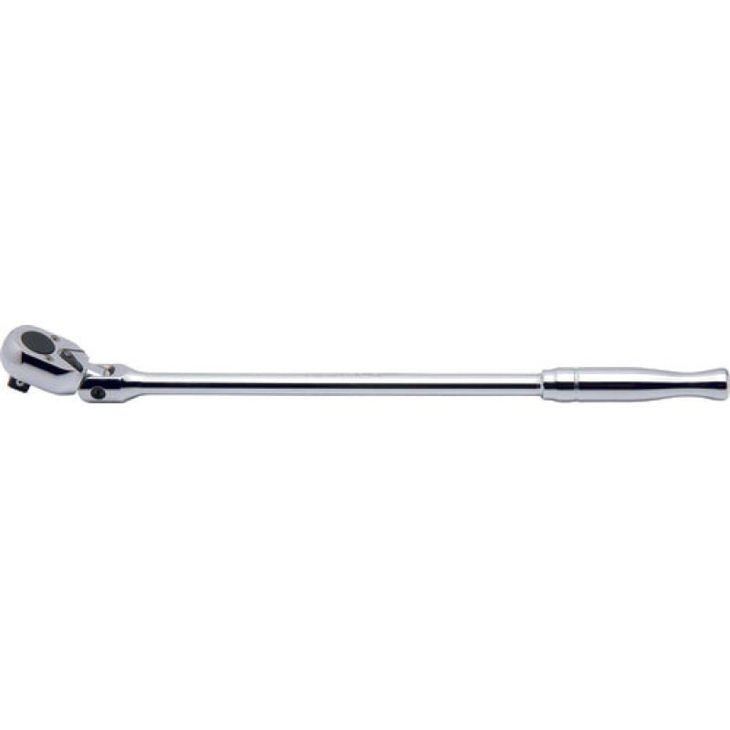 Ko-Ken 4774P-450 1/2 In Sq. Dr. Ratchet Handle 24 Teeth Flexible Head Length 450 mm Polished Handle Supply