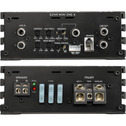 Ground Zero GZHA MINI ONE-K 1-channel class D compact amplifier Discount