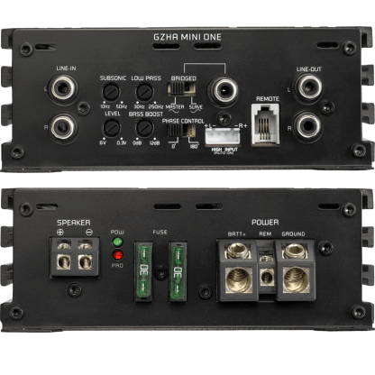 Ground Zero GZHA MINI ONE 1-channel class D compact amplifier Supply