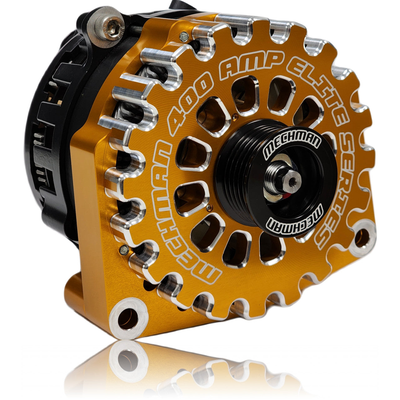 Mechman BILLET 400 Amp ORANGE High Output Alternator 1996-2004 GM Truck 4.3L 4.8L 5.3L 5.7L 6.0L (Copy) Sale