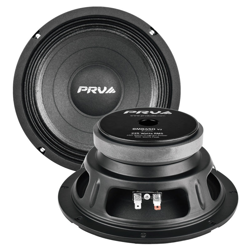 PRV Audio 8MB450-4 v2 4 ohm 8″ Mid Bass Speaker Online Sale