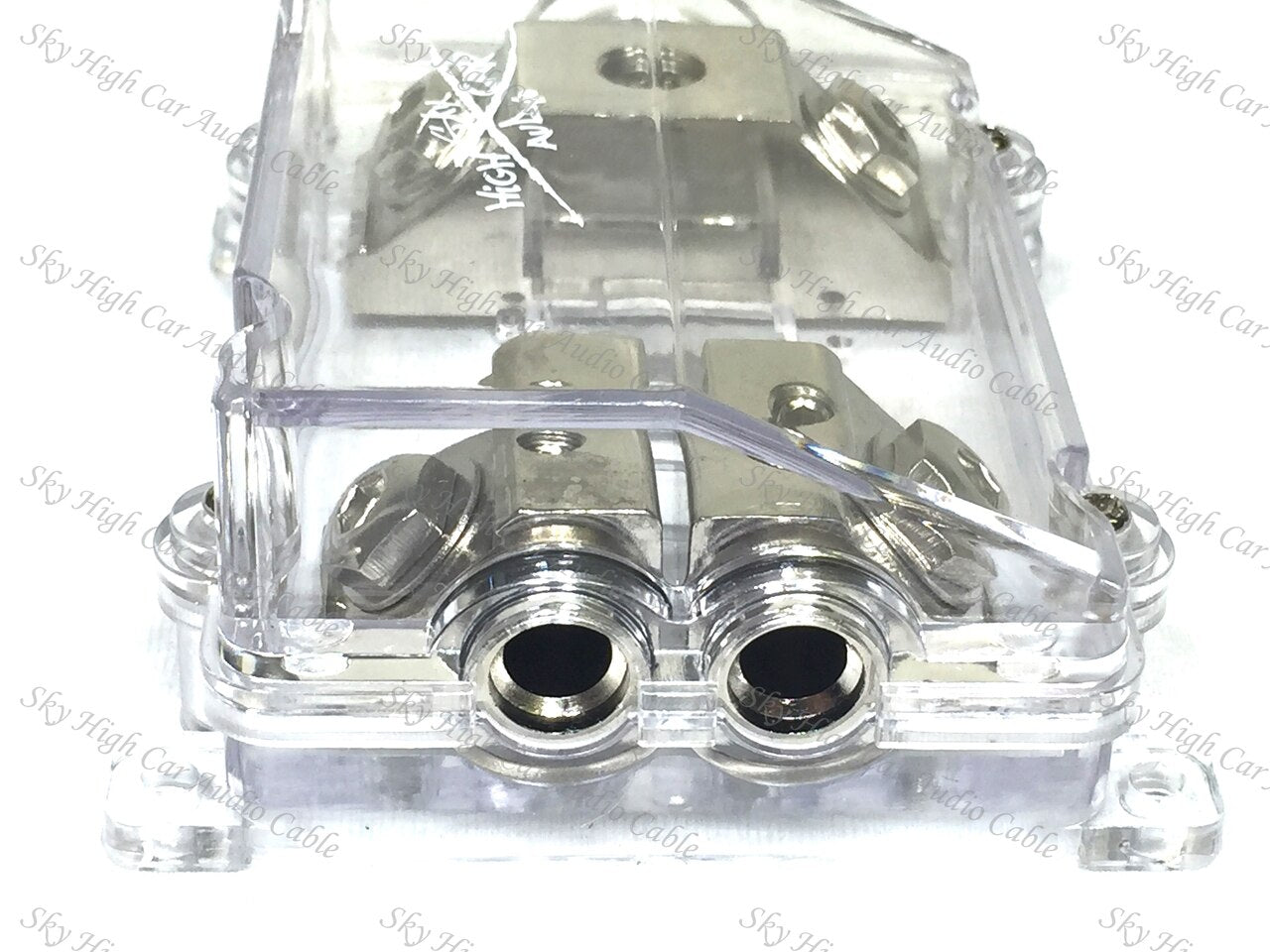 Sky High Car Audio (1) 1/0 to (2) 4GA Waterproof ANL Fused Distribution Block Dual ANL Fuse Holder Online