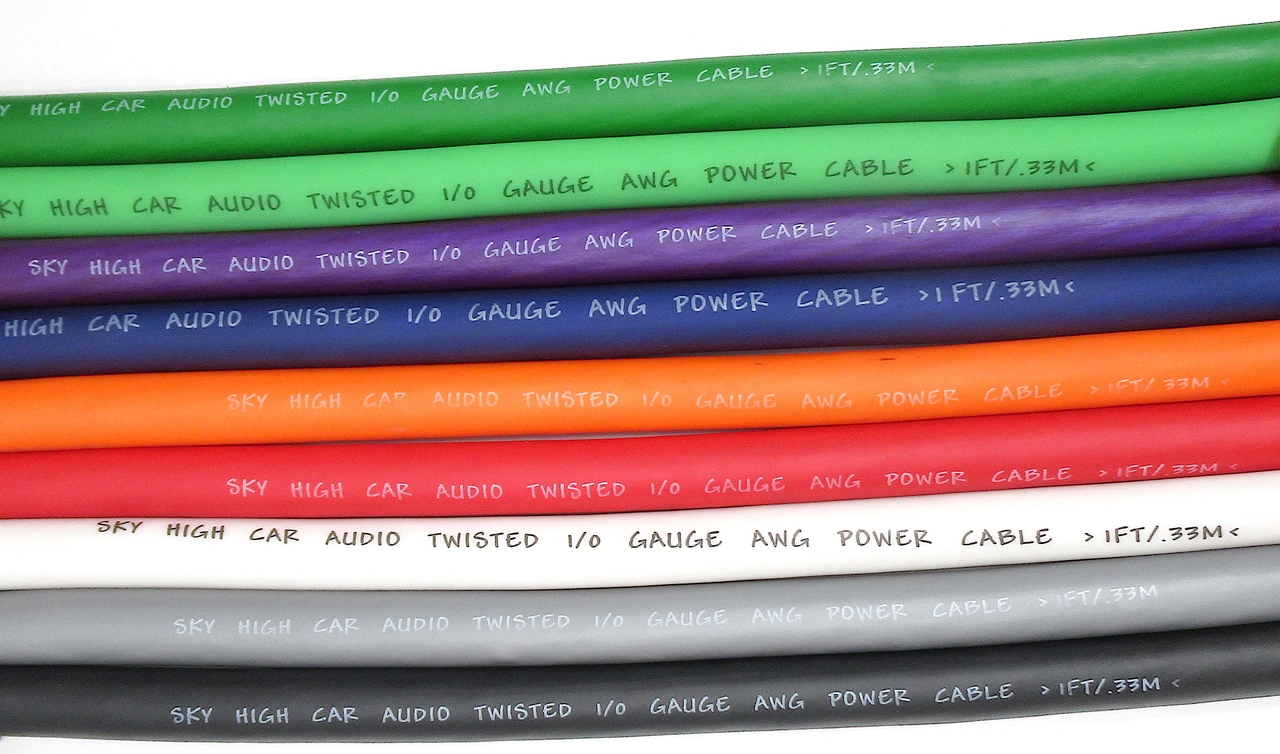 Sky High Car Audio 1/0 Gauge CCA BY THE FOOT Online Sale