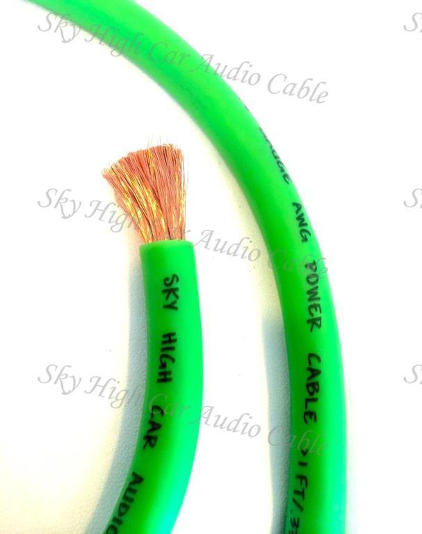 Sky High Car Audio 1/0 Gauge CCA BY THE FOOT Online Sale