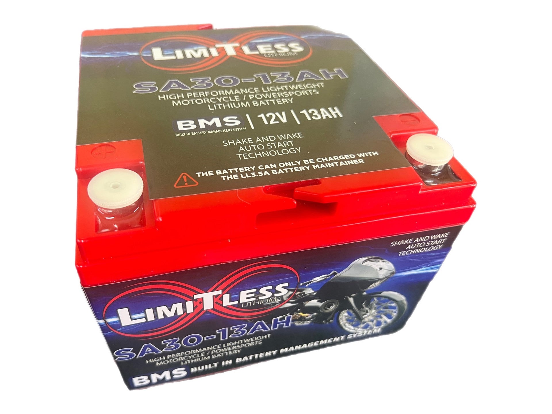 Shake Awake 30 Case 13Ah Smart Motorcycle Limitless Lithium Supply