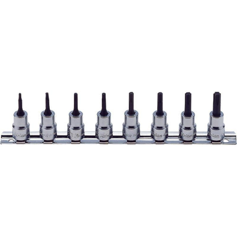 Ko-Ken RS3025/8-L38 3/8 In Sq. Dr. Bit Socket set TORX® T10-T45 Length 38mm 8 Pieces Supply