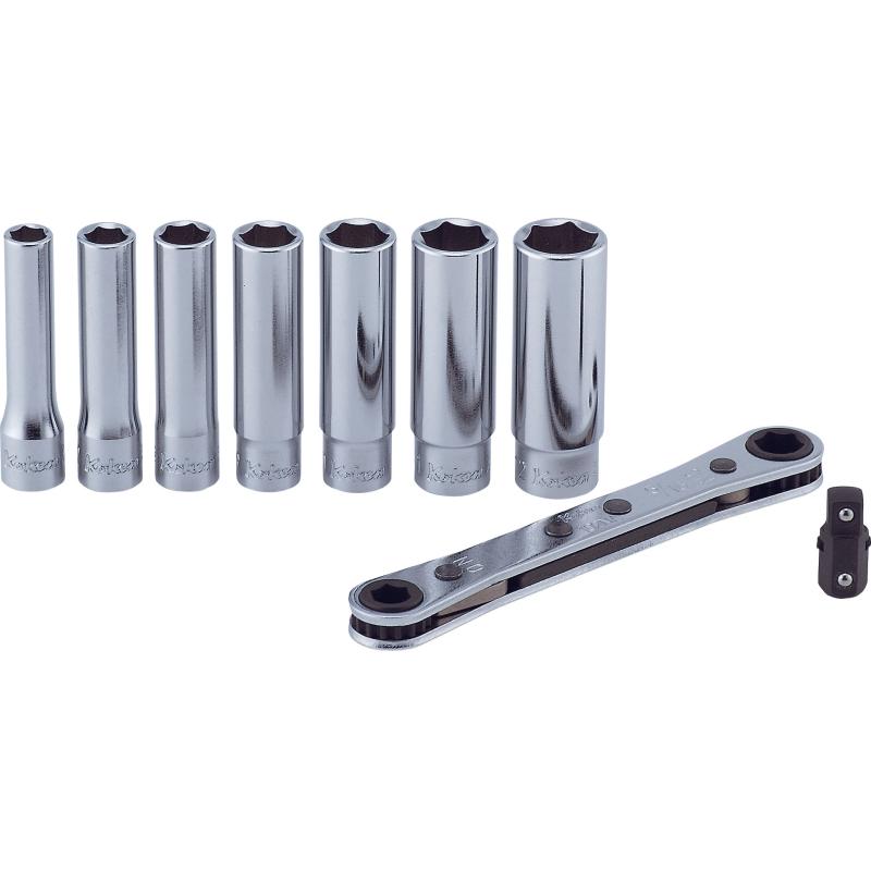 Ko-Ken R810E Socket Set 6-12 mm 6 Point 9 Pieces Supply