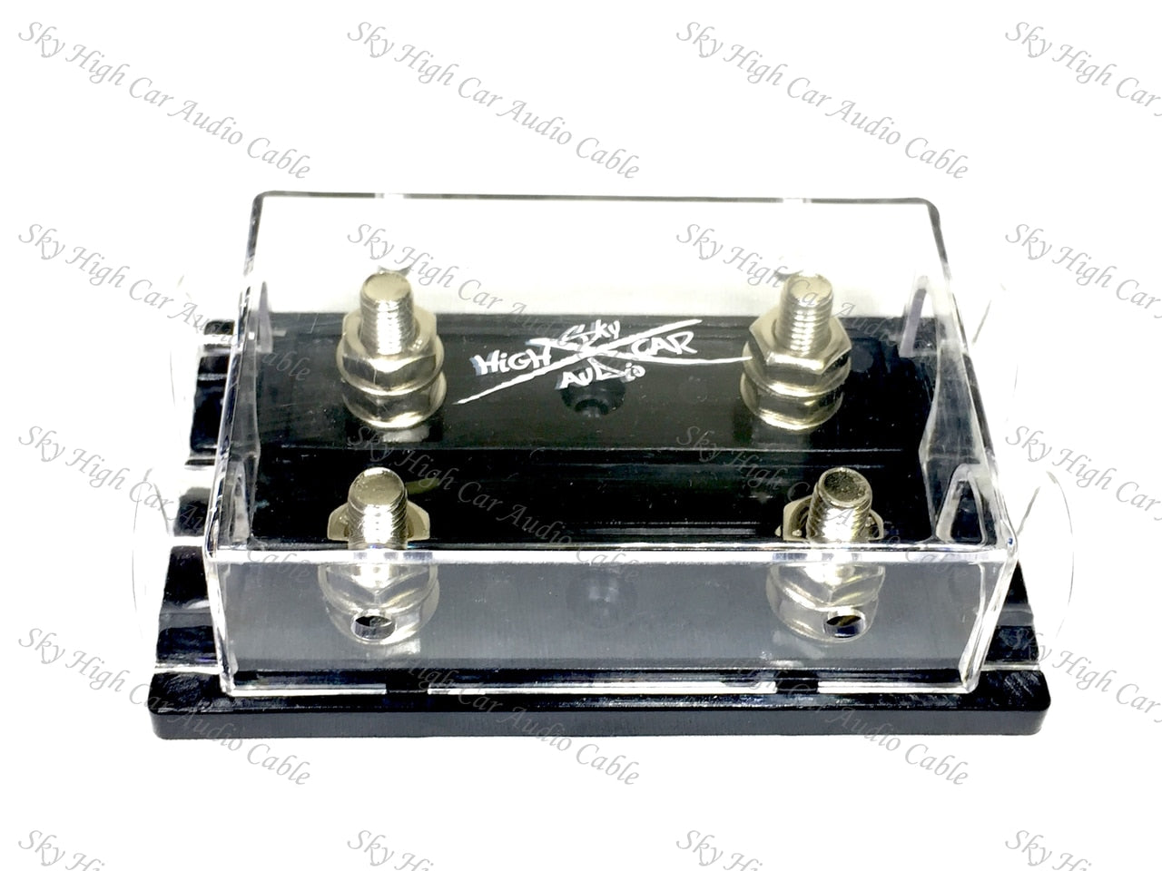 Sky High Car Audio Dual ANL Fuse Holder Ring Terminal Style Double 1/0ga 4ga Online Hot Sale