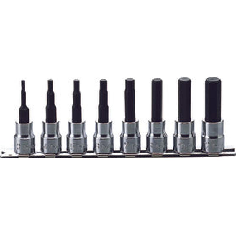 Ko-Ken RS3010M/8-L100 3/8 Sq. Dr. Bit Socket set 3mm-12mm Hex Length 100mm 8 pieces Hot on Sale