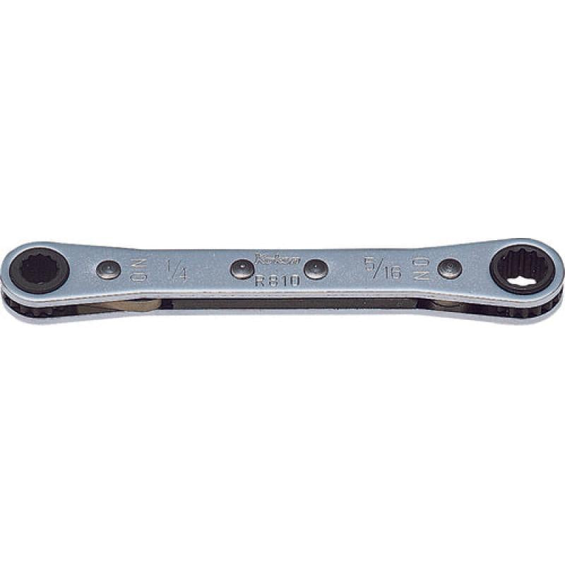 Ko-Ken R810-1/4X5/16 Ratcheting Ring Wrench 1/4×5/16 12 point Length 108mm Reversible Discount