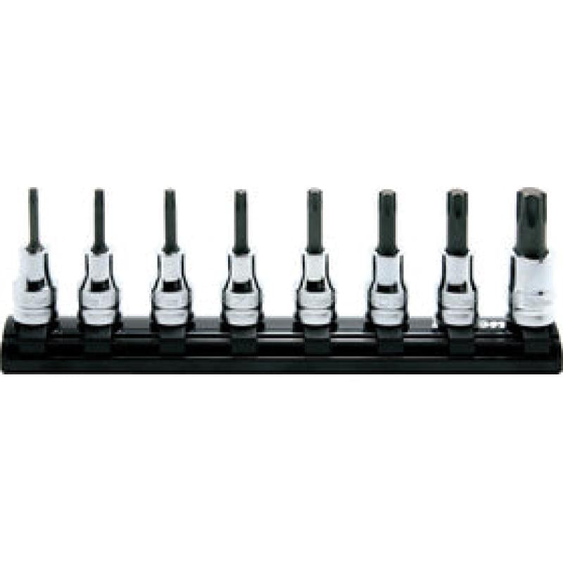 Ko-Ken RS3025/8-L50 3/8 In Sq. Dr. Bit Socket set TORX® T10-T45 Length 50mm 8 Pieces Hot on Sale