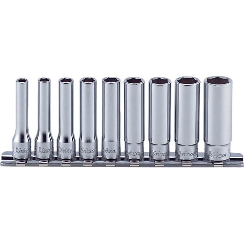 Ko-Ken RS2300A/9 Socket Set 3/16-1/2 6 Point 9 Pieces 1/4 Sq. Drive Online now