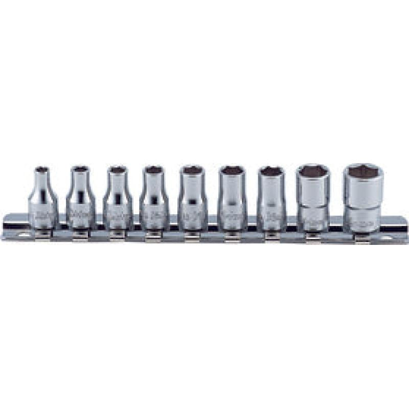 Ko-Ken RS2400W/9-BA 1/4 Inch Sq. Dr. Socket Set 8BA-0BA 6 Point 9 Pieces Hot on Sale