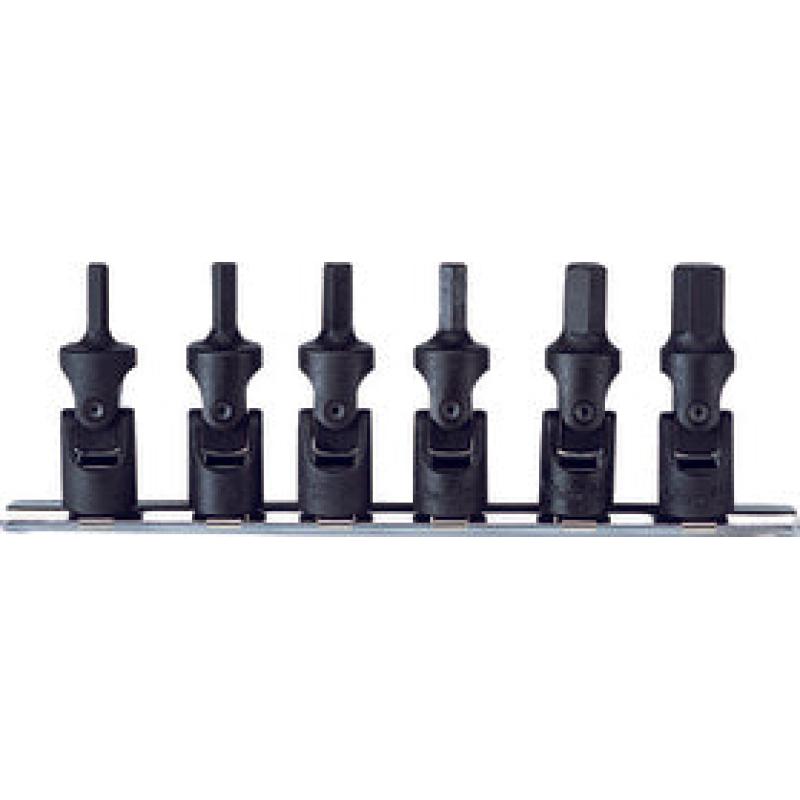 Ko-Ken RS3430M/6 3/8 Inch Sq. Dr. Universal Bit Socket set 5mm-12mm Hex 6 Pieces Sale