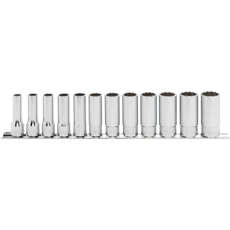 Ko-ken RS3305M/12 Hex 3/8 Sq. Dr. 12 Point Socket Set 8mm-19mm 300 mm 12 Pcs on Sale