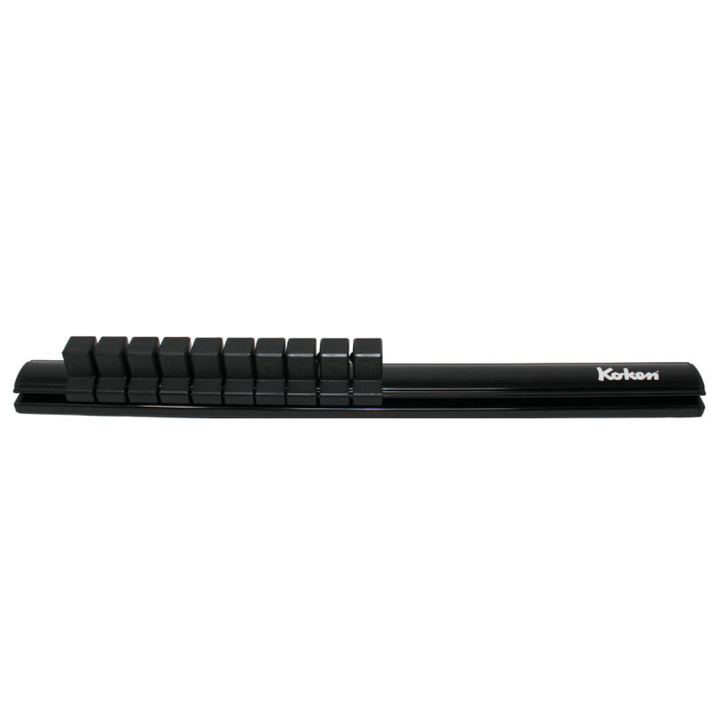 Ko-ken RSAL300-1/2X10 Magnetic Aluminum Rail 1/2″Dr. Plastic Clip 10 Pcs 300 mm Fashion