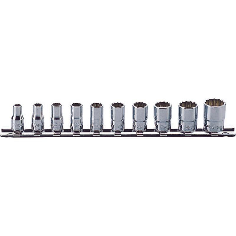 Ko-Ken RSAS2405A/10 1/4 Sq. Dr. Socket set 3/16-9/16 12 point Aerospace 10 pieces Sale