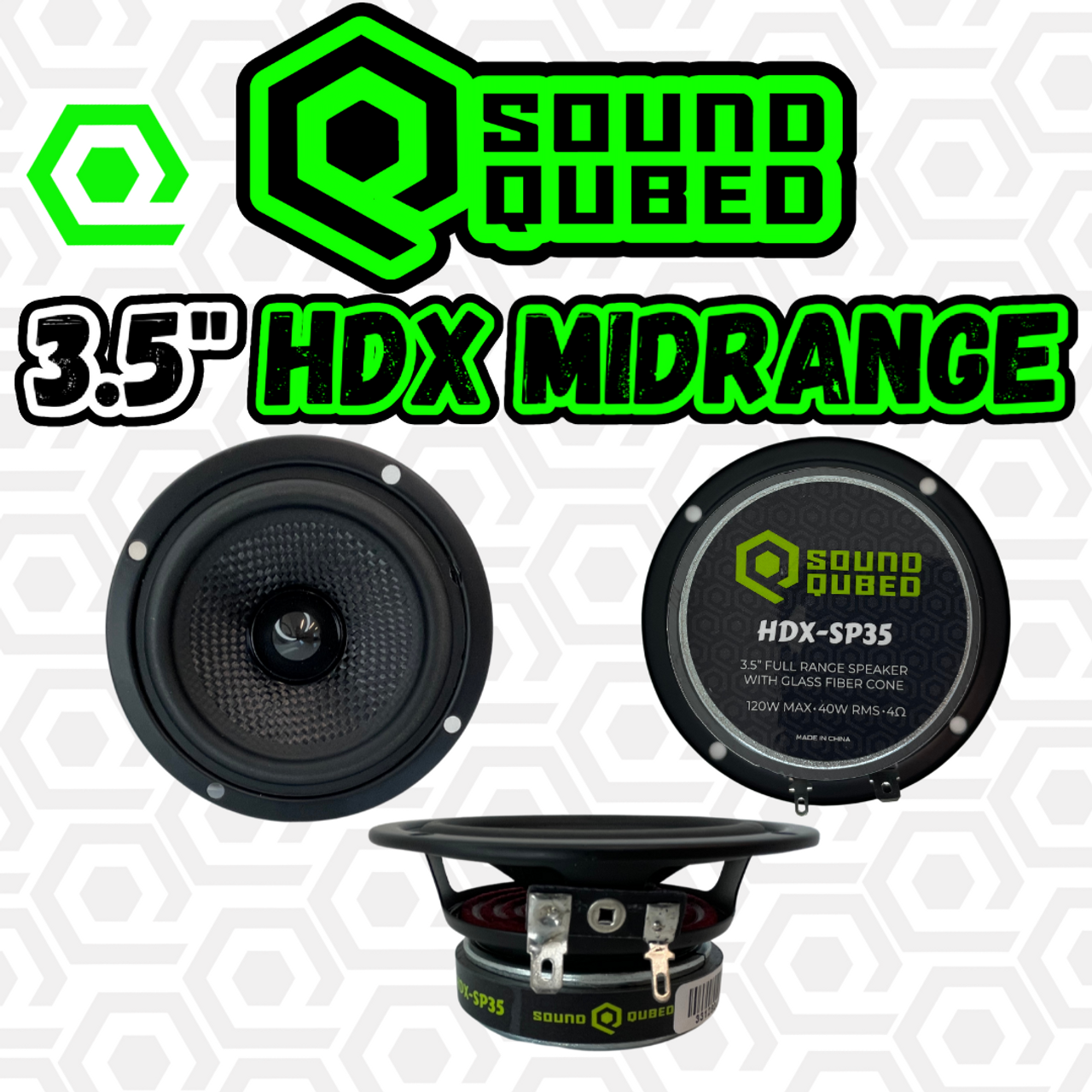 Soundqubed HDX Series 3.5″ Midrange Speakers (Pair) Sale
