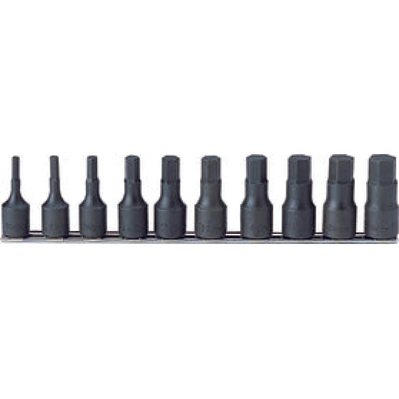 Ko-Ken RS4012A/10-L60 Bit Socket set 3/16-3/4 Hex 300mm 10 pieces 1/2 Sq. Drive Hot on Sale