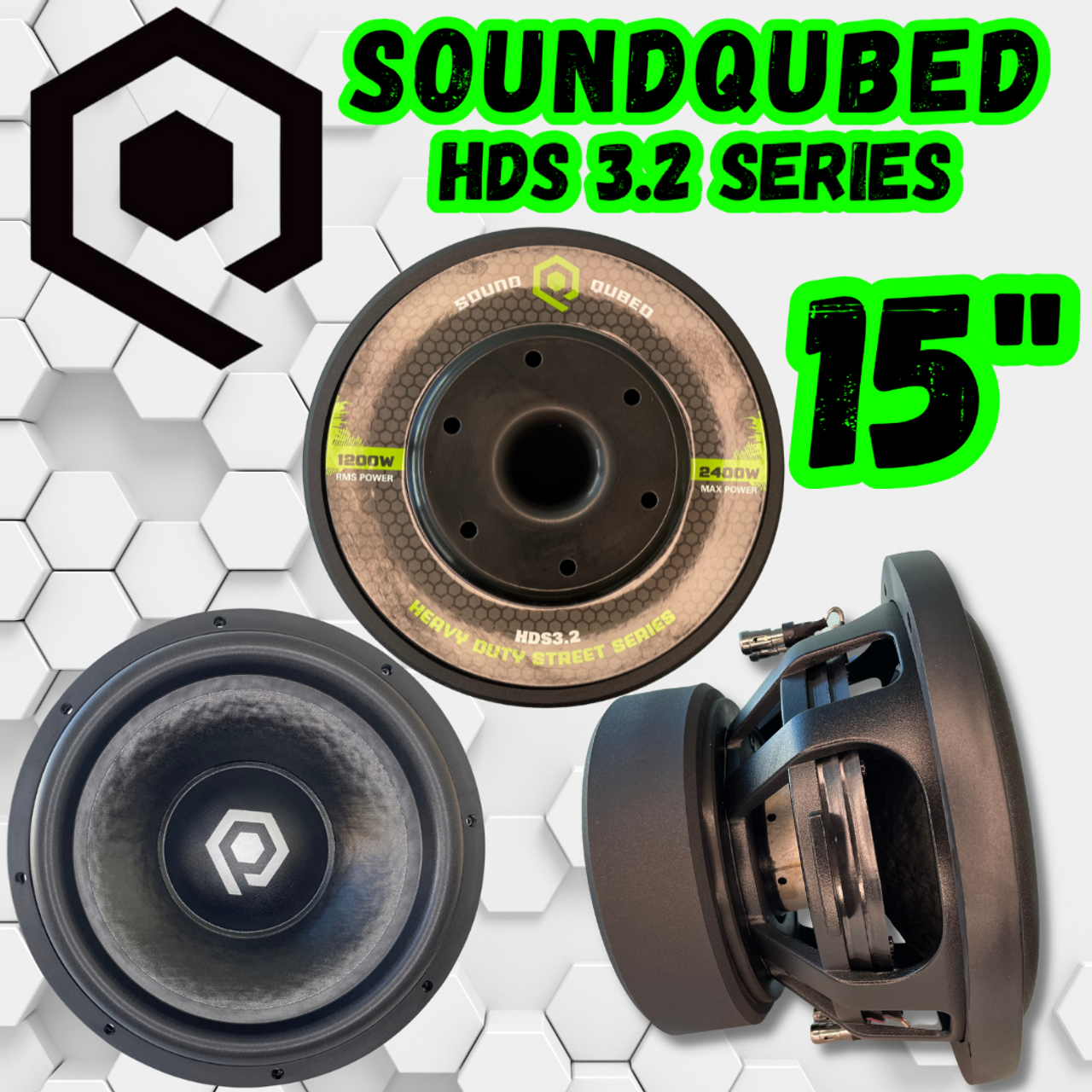 SoundQubed 15″ HDS 3.2 Series Subwoofers Online Sale