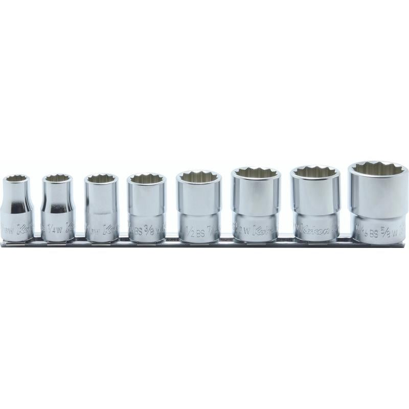Ko-ken RS4405W/8 1/2″Sq. Dr. Socket Set Whitworth 3/16-5/8″ 12 point 250mm 8 Pcs Hot on Sale