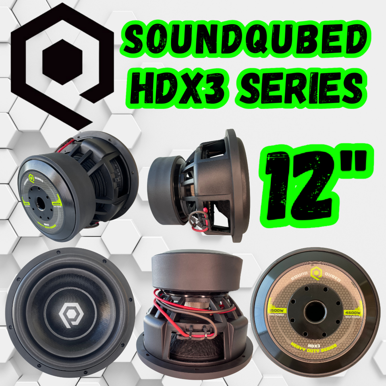 SoundQubed 12″ HDX3 Series Subwoofers Hot on Sale