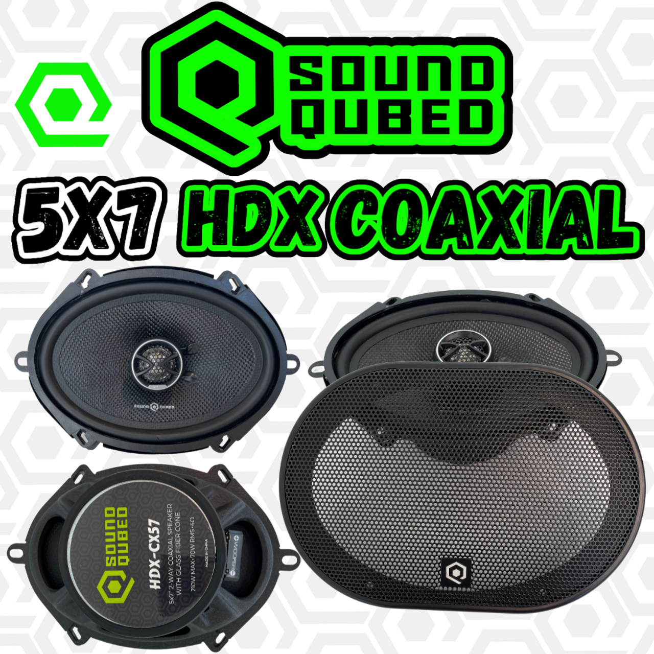 Soundqubed HDX Series 5×7″ Coaxial 2-way Speakers (Pair) Supply