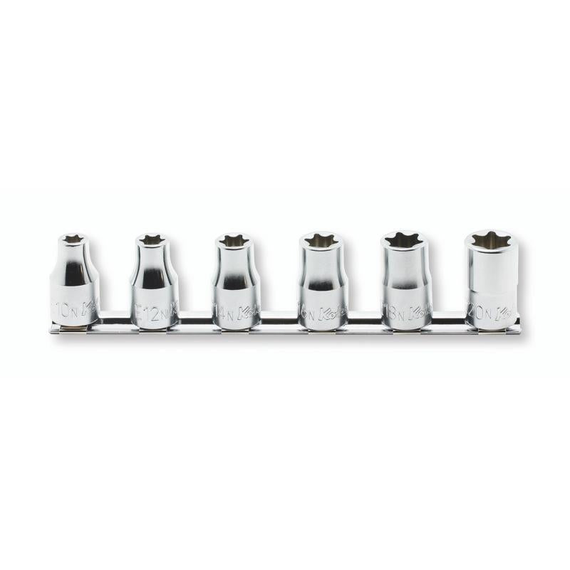 Ko-ken RS4425/6-N TORX® 1/2″Sq. Dr. Socket Set 6 Pcs E10N-E20N Low Profile 200 mm Online Sale