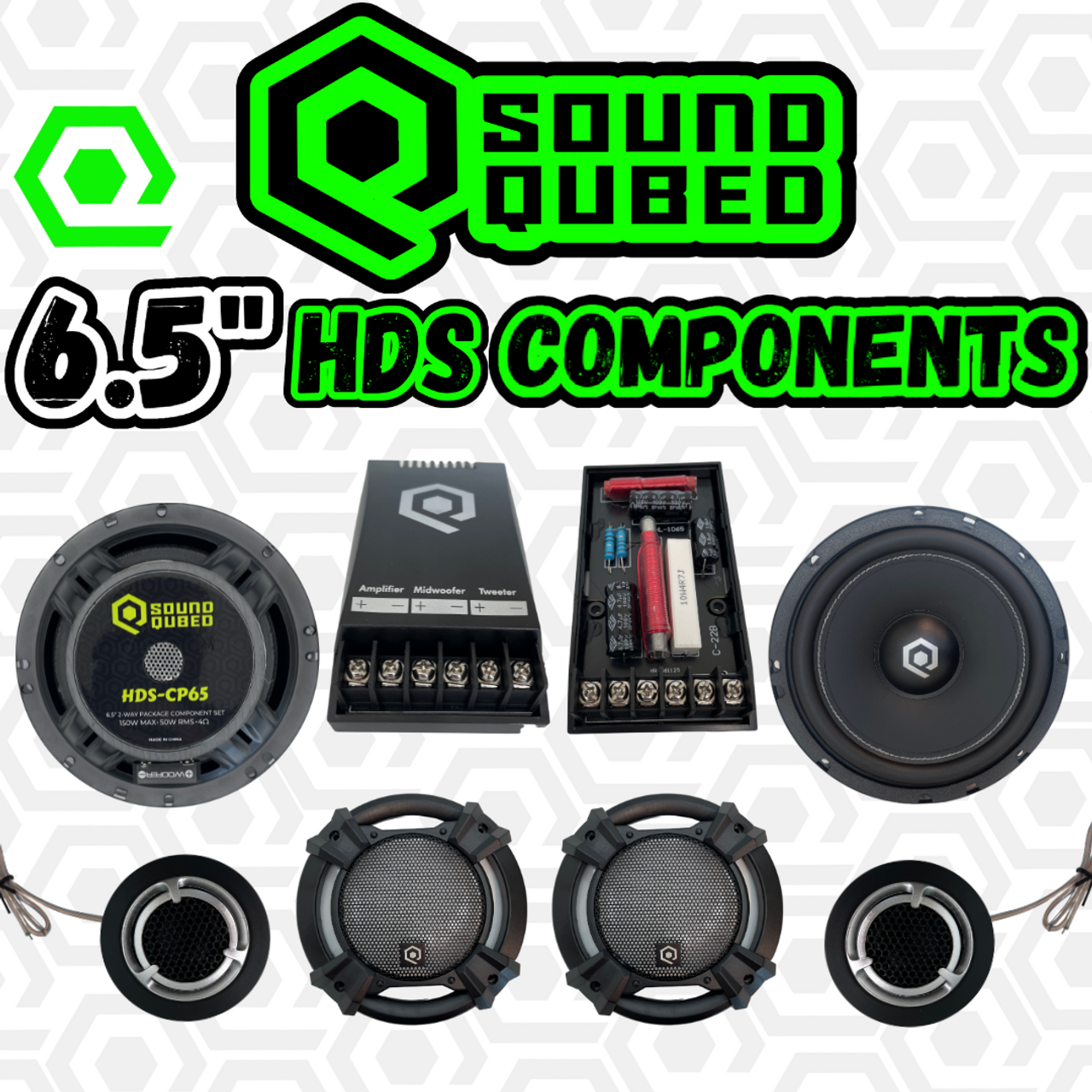 Soundqubed HDS Series 6.5″ Components 2-way Speakers (Pair) on Sale