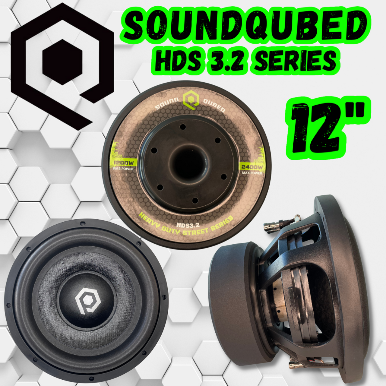 SoundQubed 12″ HDS 3.2 Series Subwoofers Online Sale