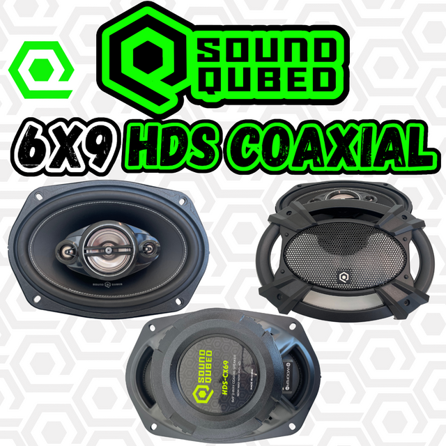 Soundqubed HDS Series 6×9″ Coaxial 3-way Speakers (Pair) Online Hot Sale