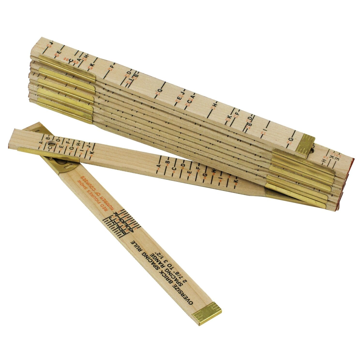 Kraft Tool BL169 6′ Lufkin King Size Brick Folding Rule Online Sale