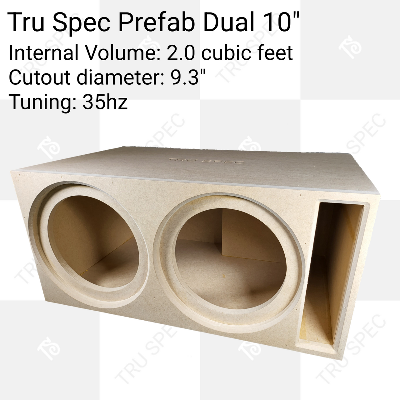 TRU SPEC Prefab Dual 10″ Subwoofer Enclosure Hot on Sale